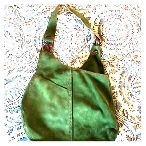 Green Suede Lucky Brand Purse